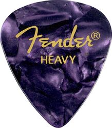 Médiator & onglet Fender Premium Celluloid 351 Heavy purple moto