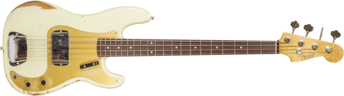 Fender Custom Shop 1960 Precision Bass #R130966 - Closet classic vintage white