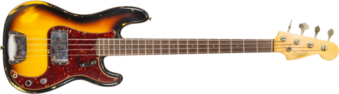 Fender Custom Shop 1963 Precision Bass #CZ560028 - Heavy relic aged 3-color sunburst