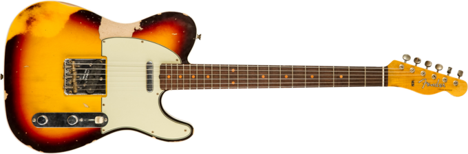 Fender Custom Shop 1960 Telecaster - Heavy relic chocolate 3-color sunburst