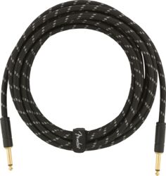 Deluxe Instrument Cable, 15ft, Straight/Straight - Black Tweed