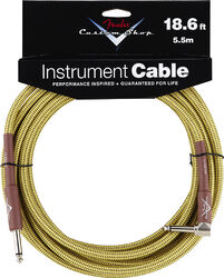 Câble Fender Custom Shop Instrument Cable Tweed - Angle 5.6m