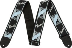Monogrammed Strap Black/Light Grey/Blue