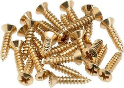 Vis Fender Pickguard - Control Plate Mounting Screws (24) Gold