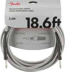 Câble Fender Professional Series Instrument Cable 18.6 ft - White Tweed