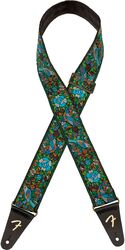 Sangle courroie Fender SANGLE JACQUARD MOSAIQUE VERT
