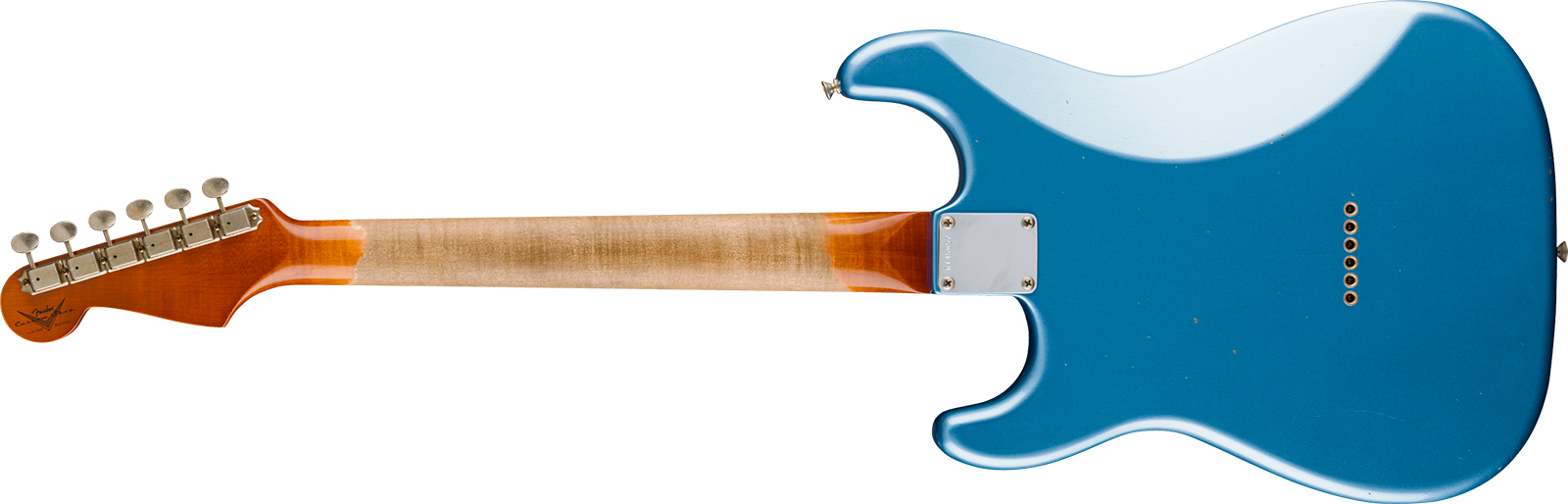 Fender Custom Shop Ariel Posen Strat Signature 2s P90 Ht Rw - Relic Lake Placid Blue - Guitare Électrique Signature - Variation 1