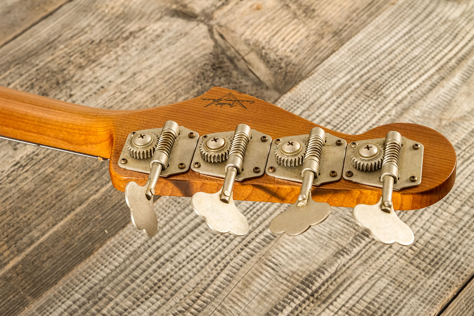 Fender Custom Shop Jazz Bass 1963 Rw #r135891 - Relic Sherwood Green Metallic - Basse Électrique Solid Body - Variation 10