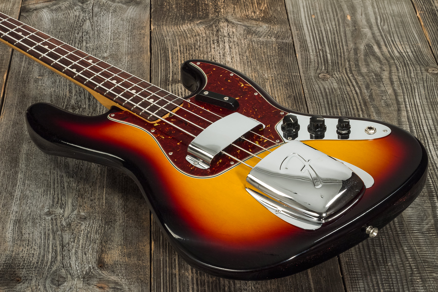Fender Custom Shop Jazz Bass 1964 Rw #r129293 - Closet Classic 3-color Sunburst - Basse Électrique Solid Body - Variation 3