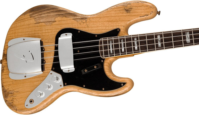 Fender Custom Shop Jazz Bass Custom Rw - Heavy Relic Aged Natural - Basse Électrique Solid Body - Variation 2