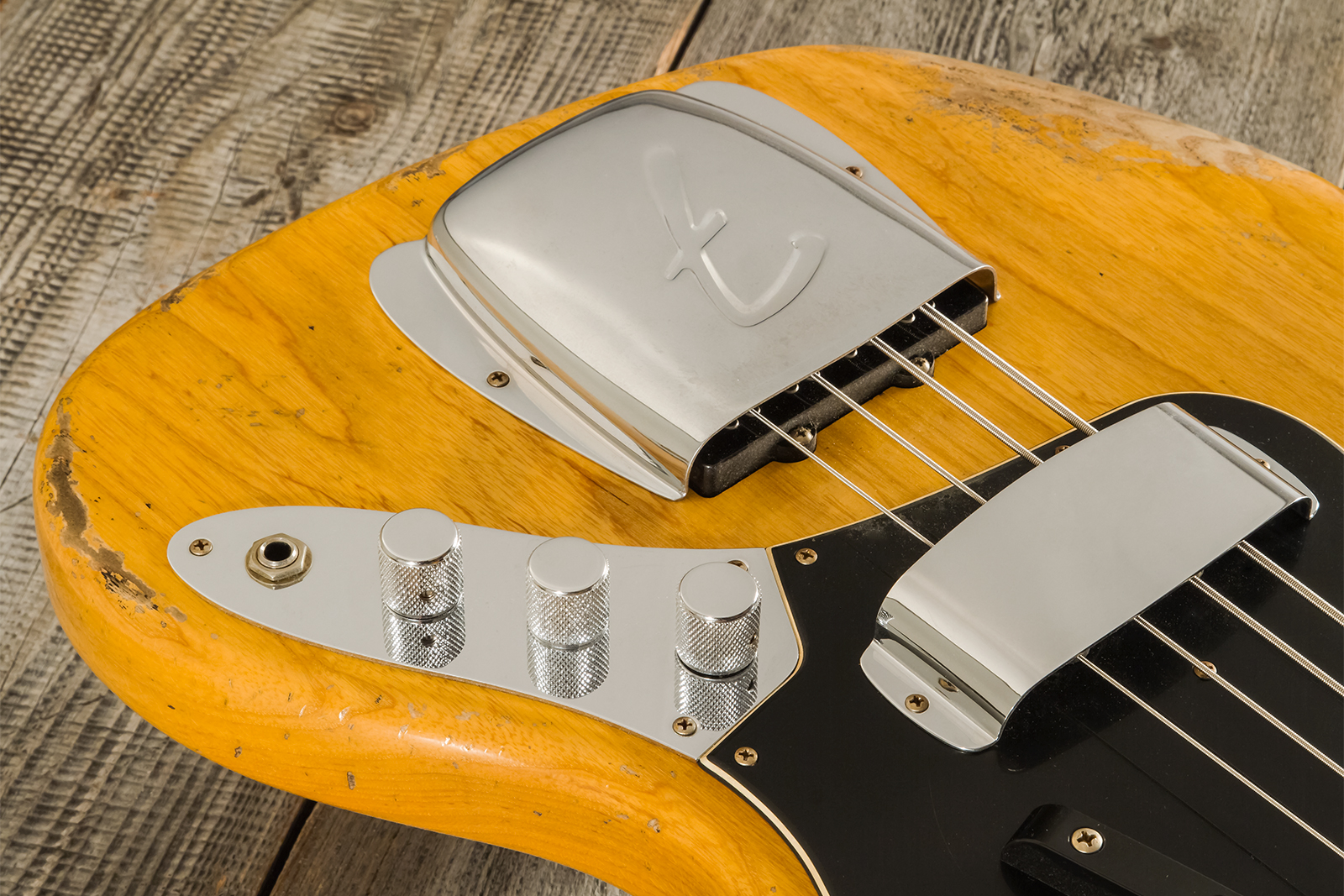 Fender Custom Shop Jazz Bass Custom Rw - Heavy Relic Aged Natural - Basse Électrique Solid Body - Variation 7