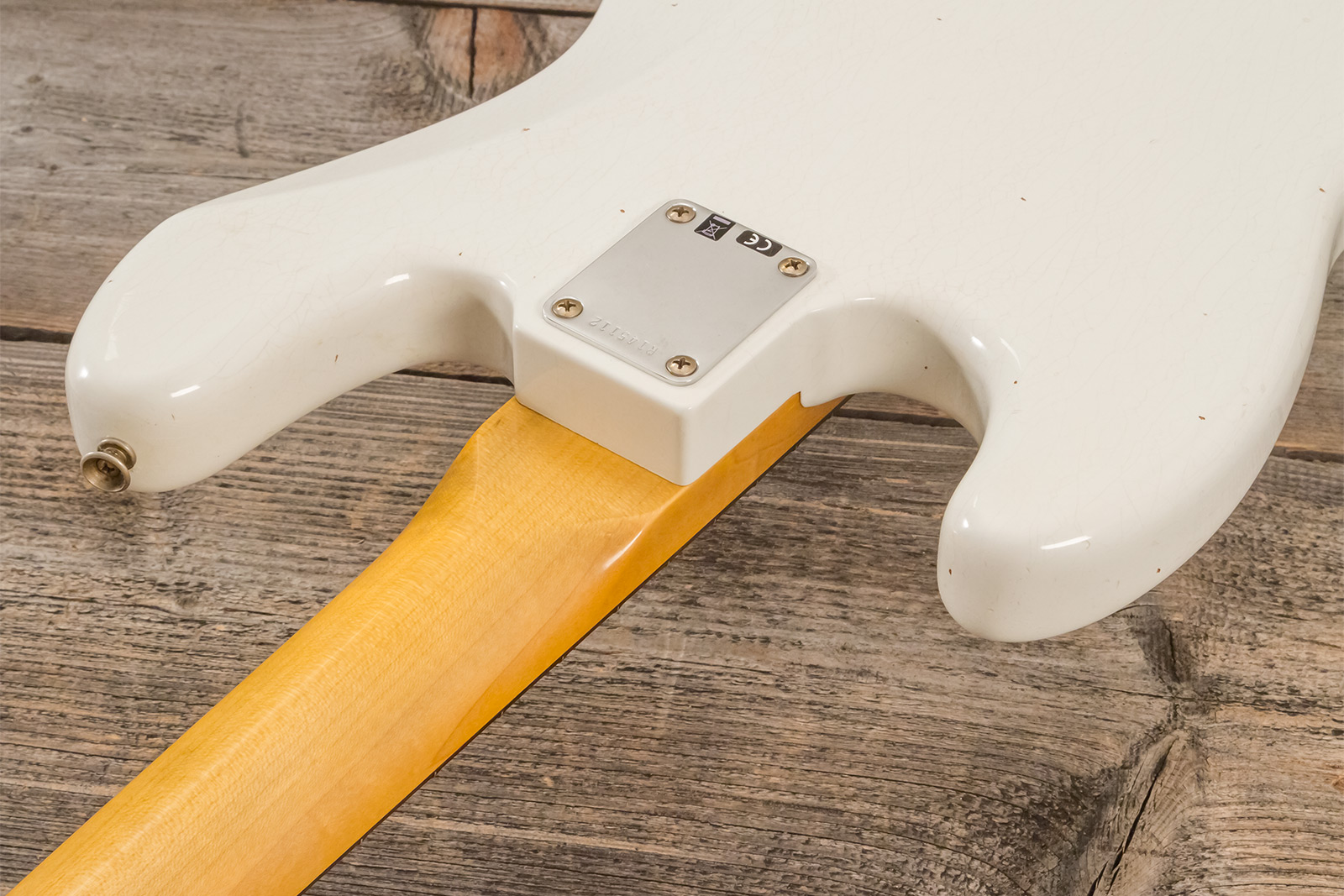 Fender Custom Shop Jazzbass 1964 Rw #r145112 - Journeyman Relic Olympic White - Basse Électrique Solid Body - Variation 9