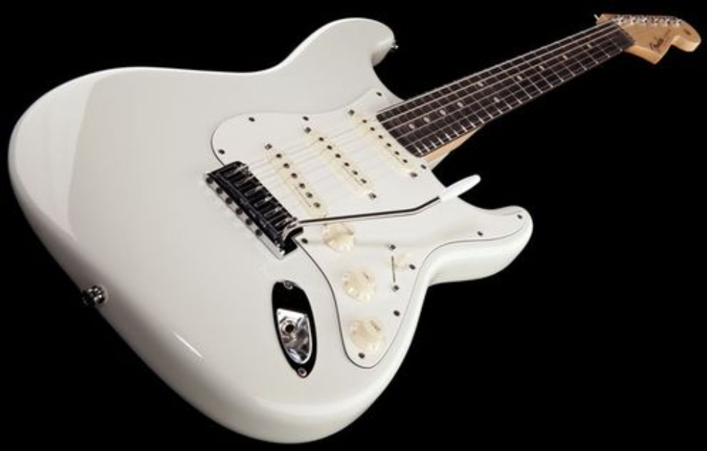 Fender Custom Shop Jeff Beck Strat 3s Trem Rw - Nos Olympic White - Guitare Électrique Forme Str - Variation 1
