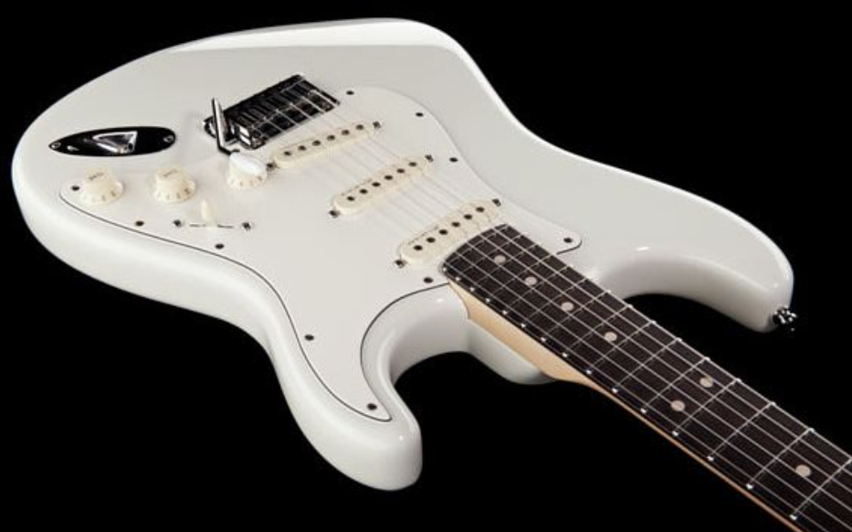 Fender Custom Shop Jeff Beck Strat 3s Trem Rw - Nos Olympic White - Guitare Électrique Forme Str - Variation 2