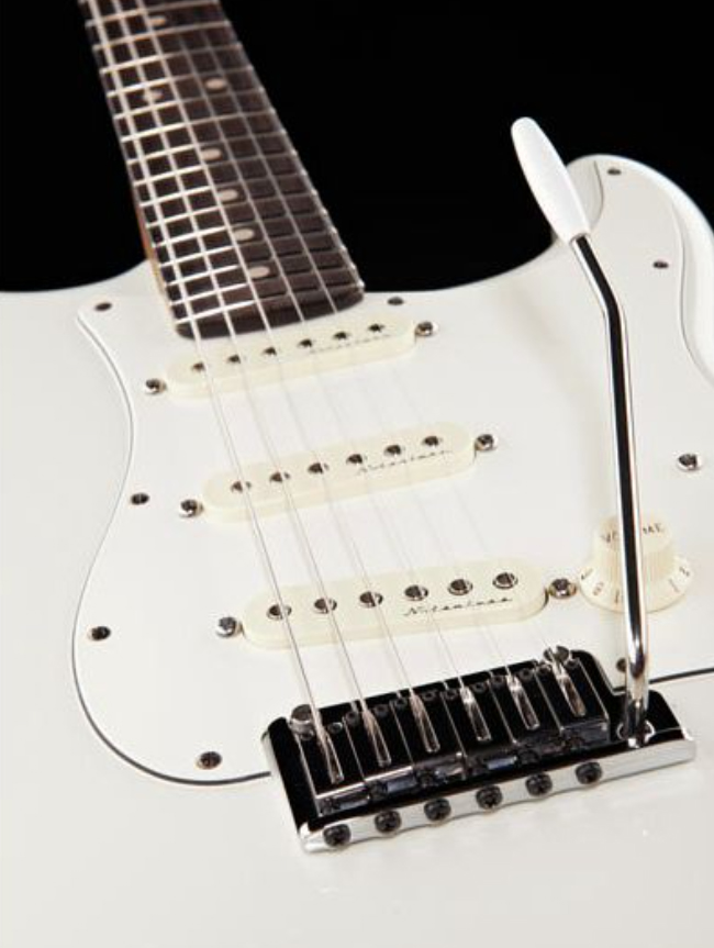 Fender Custom Shop Jeff Beck Strat 3s Trem Rw - Nos Olympic White - Guitare Électrique Forme Str - Variation 3