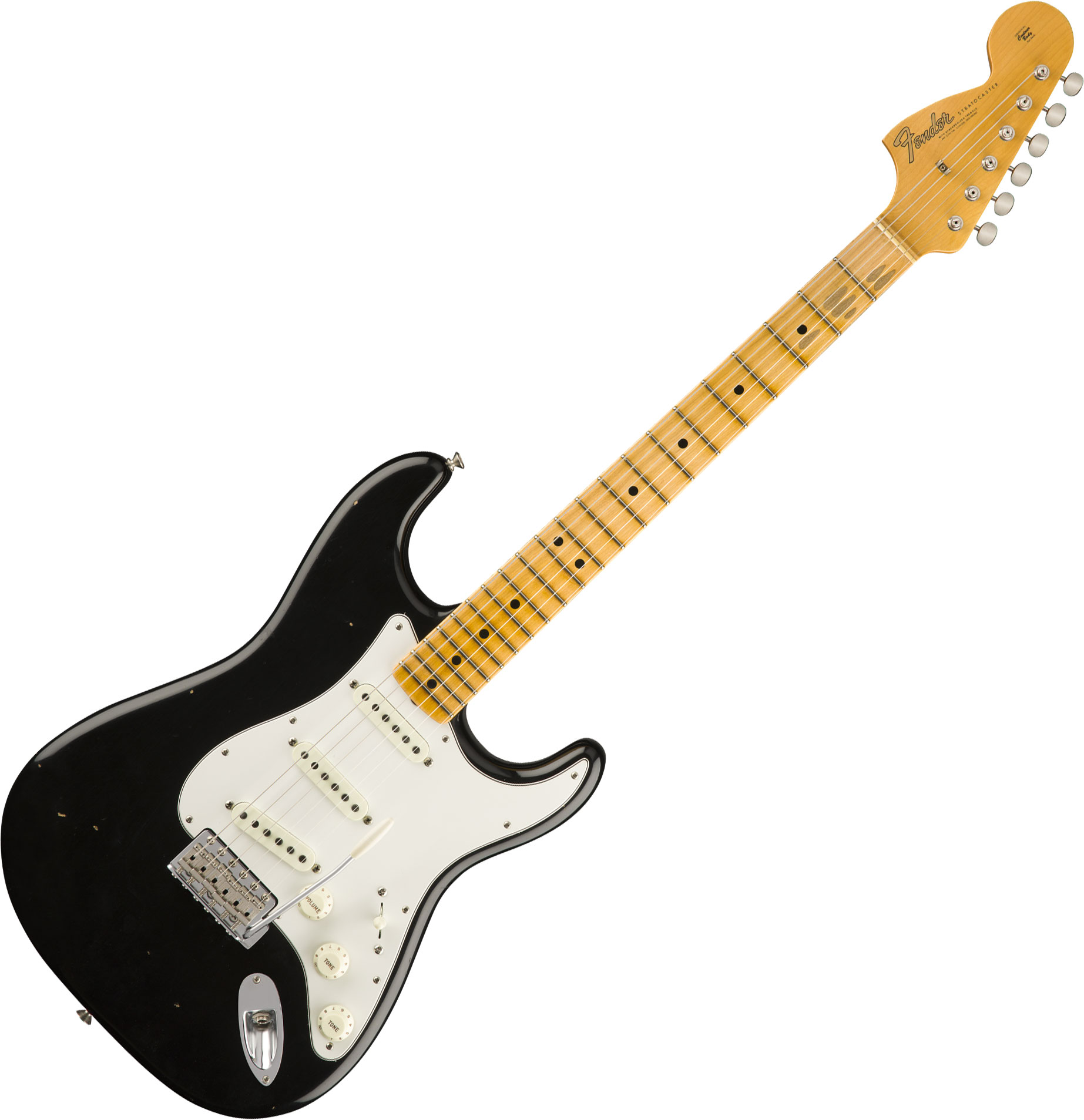 Fender Custom Shop Jimi Hendrix Strat Voodoo Child Signature 2018 Mn - Journeyman Relic Black - Guitare Électrique Forme Str - Main picture