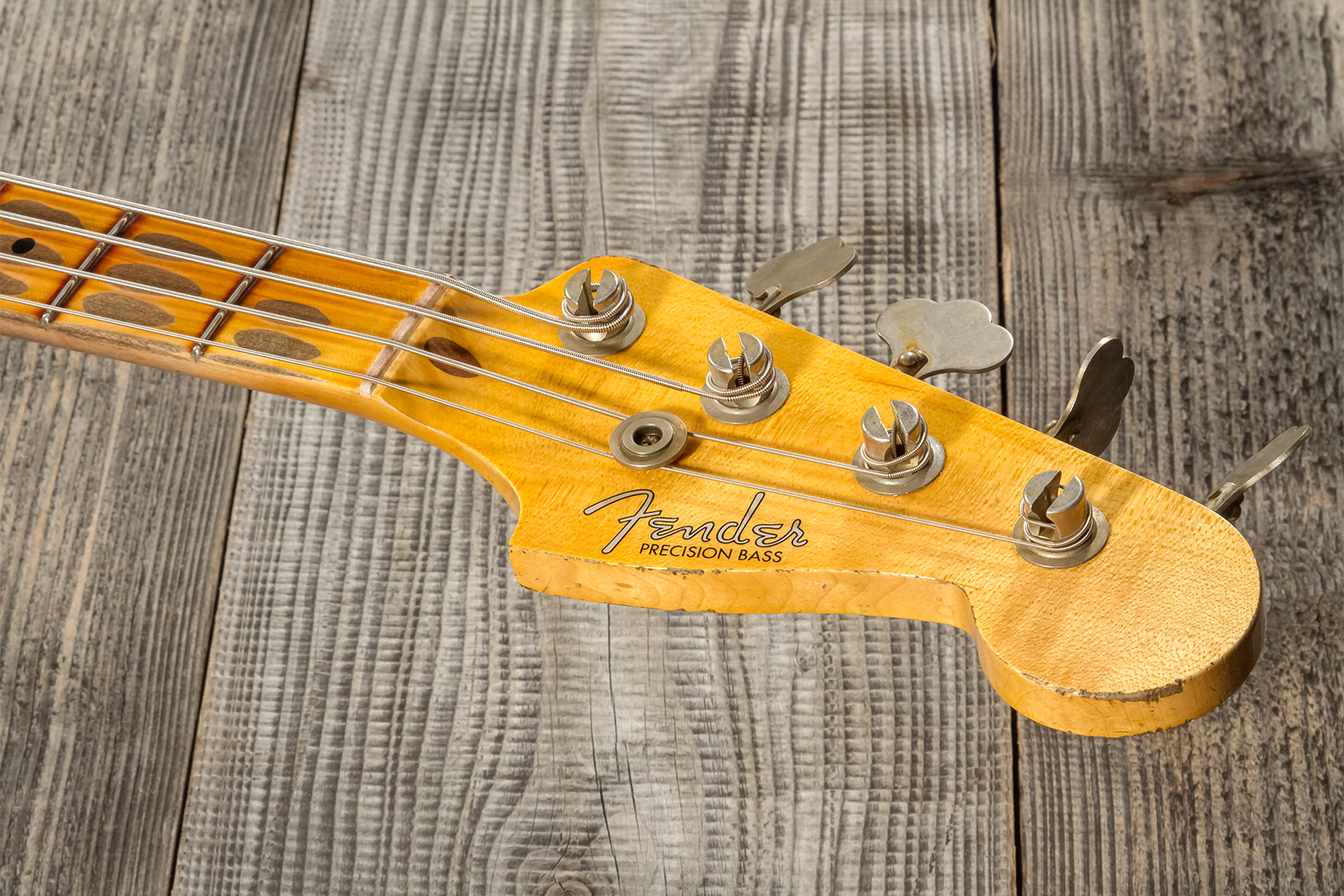Fender Custom Shop Precision Bass 1958 Mn #cz573256 - Heavy Relic 3-color Sunburst - Basse Électrique Solid Body - Variation 10