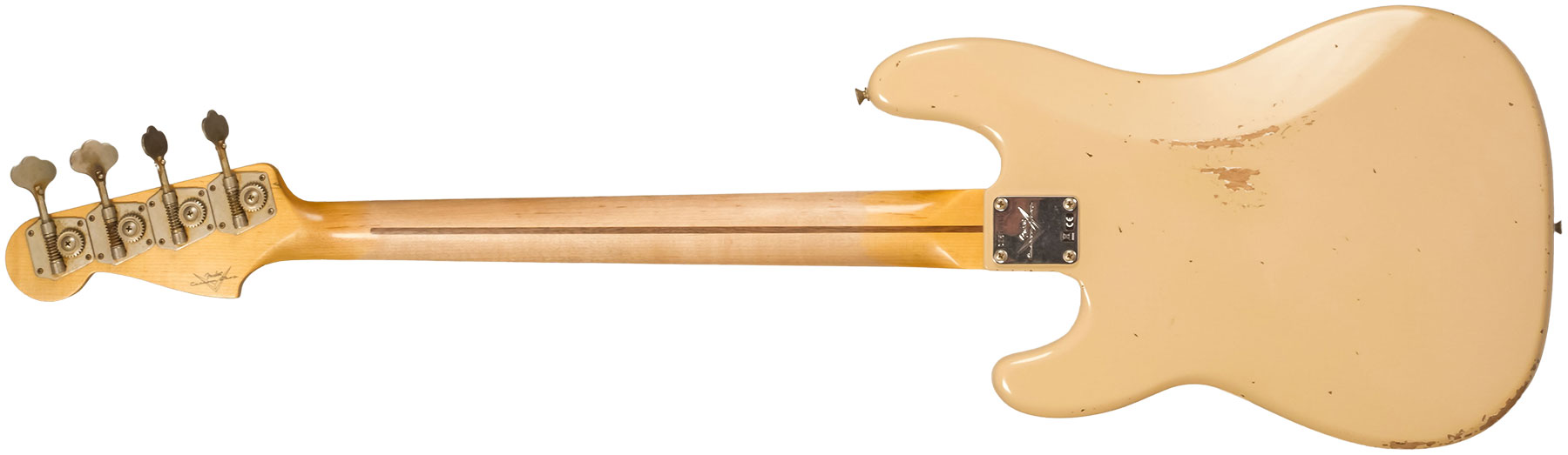 Fender Custom Shop Precision Bass 1958 Mn #cz578480 - Relic Aged Desert Sand - Basse Électrique Solid Body - Variation 1