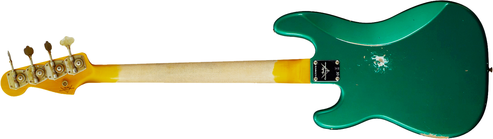 Fender Custom Shop Precision Bass 1960 Rw #cz590976 - Relic British Racing Green - Basse Électrique Solid Body - Variation 8