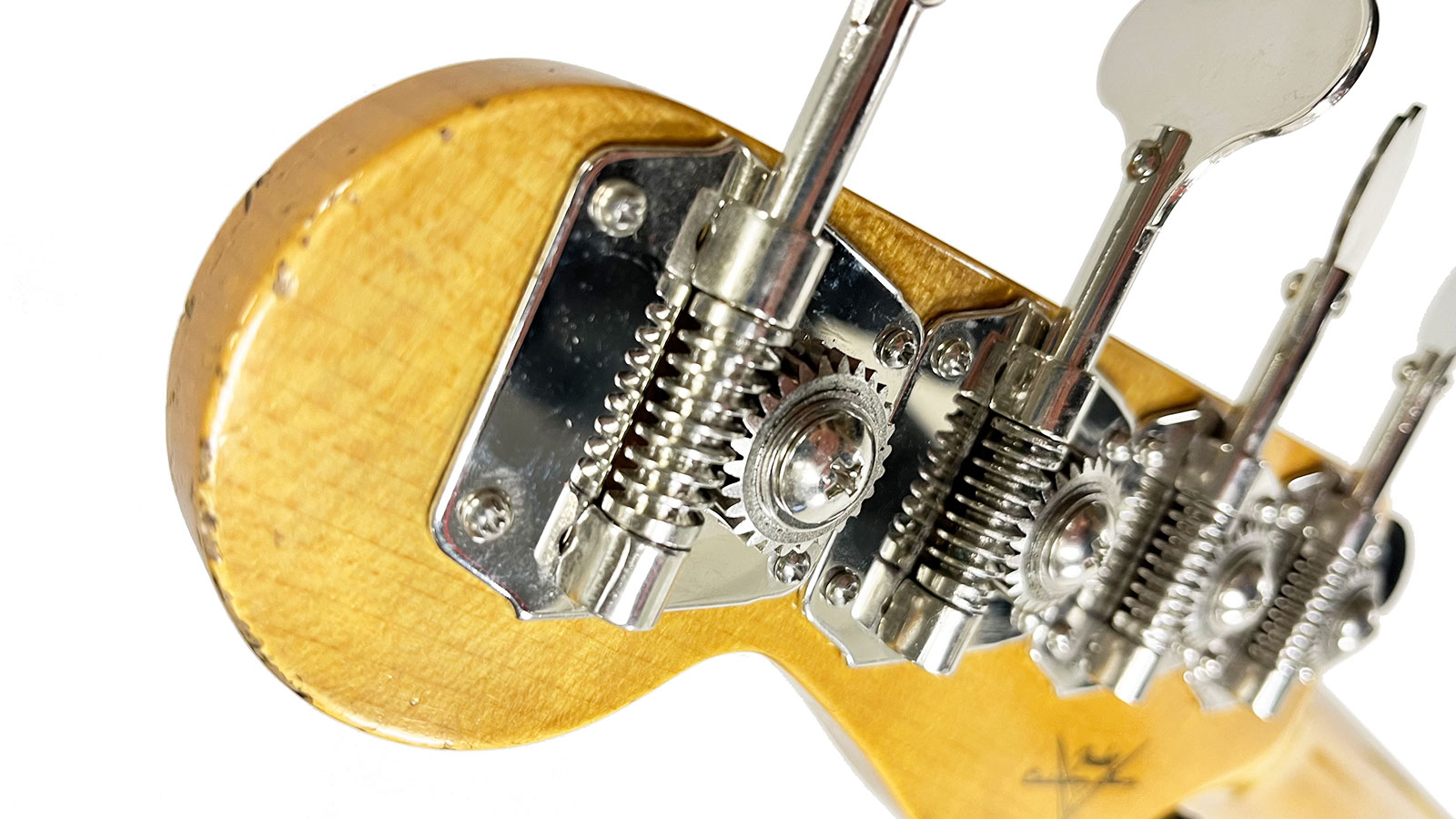 Fender Custom Shop Precision Bass 1960 Rw #r130966 - Closet Classic Vintage White - Basse Électrique Solid Body - Variation 5