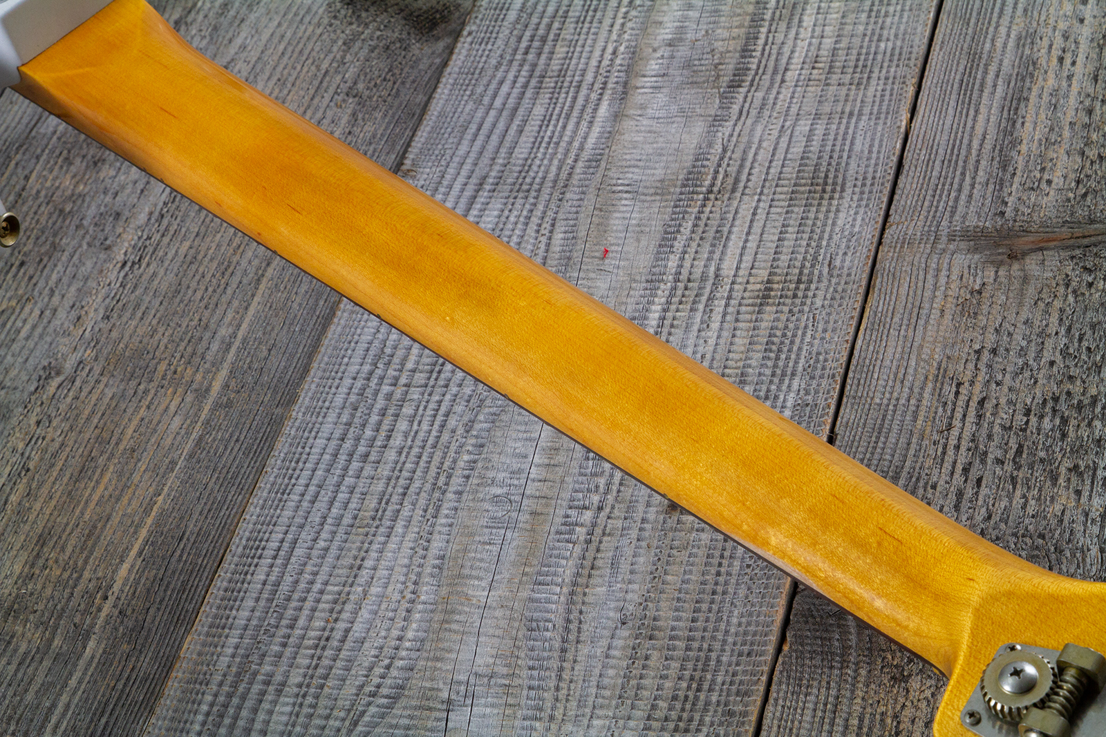 Fender Custom Shop Precision Bass 1960 Rw #r140276 - Journeyman Relic White Blonde - Basse Électrique Solid Body - Variation 9