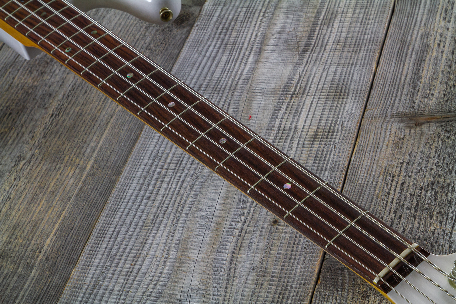 Fender Custom Shop Precision Bass 1960 Rw #r140276 - Journeyman Relic White Blonde - Basse Électrique Solid Body - Variation 5