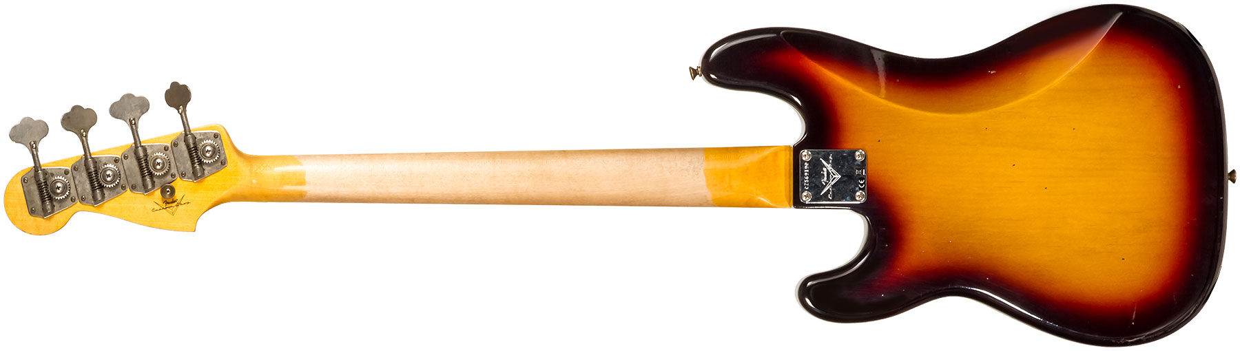 Fender Custom Shop Precision Bass 1963 Rw #cz56919 - Journeyman Relic 3-color Sunburst - Basse Électrique Solid Body - Variation 1