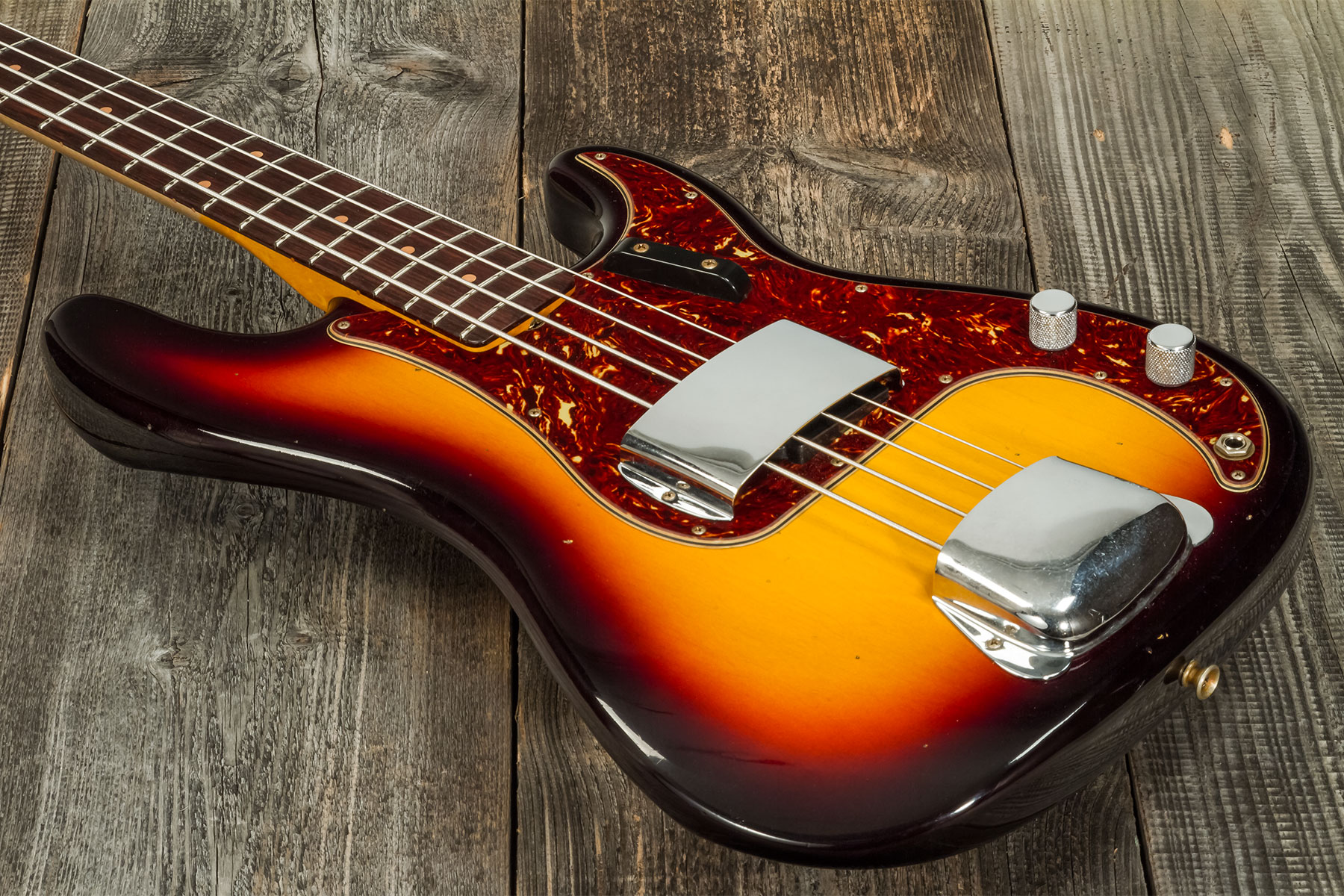 Fender Custom Shop Precision Bass 1963 Rw #cz56919 - Journeyman Relic 3-color Sunburst - Basse Électrique Solid Body - Variation 3