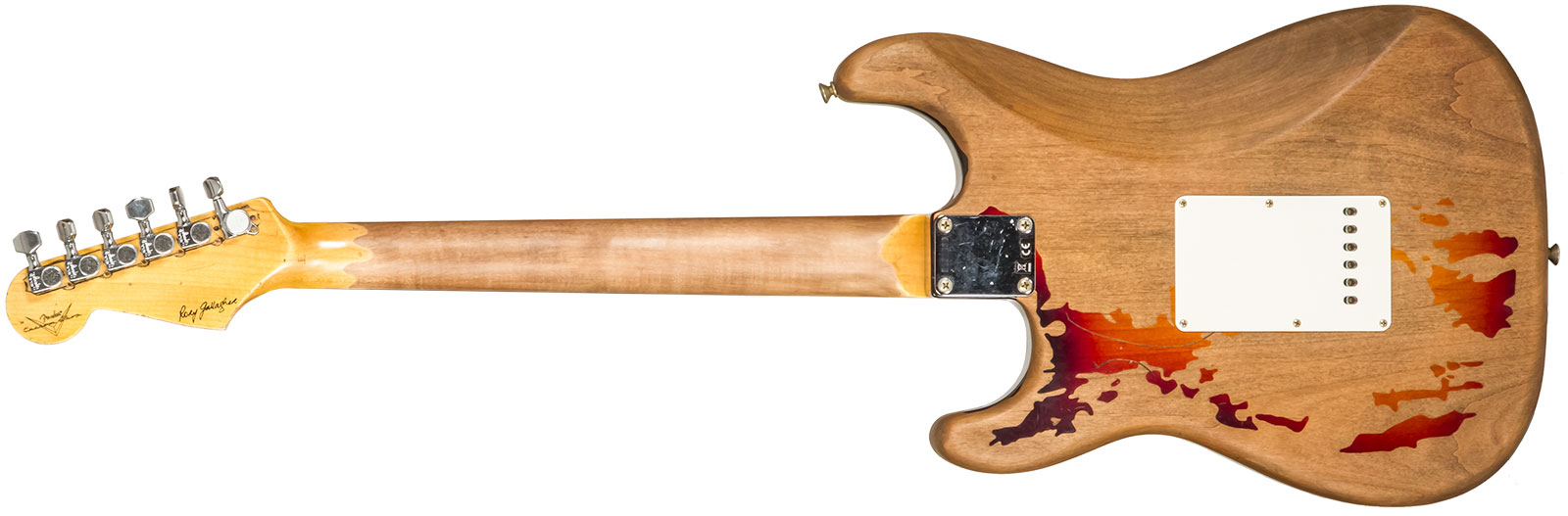 Fender Custom Shop Rory Gallagher Strat Masterbuilt D.wilson Signature 3s Trem Rw - Heavy Relic 3-color Sunburst - Guitare Électrique Forme Str - Vari