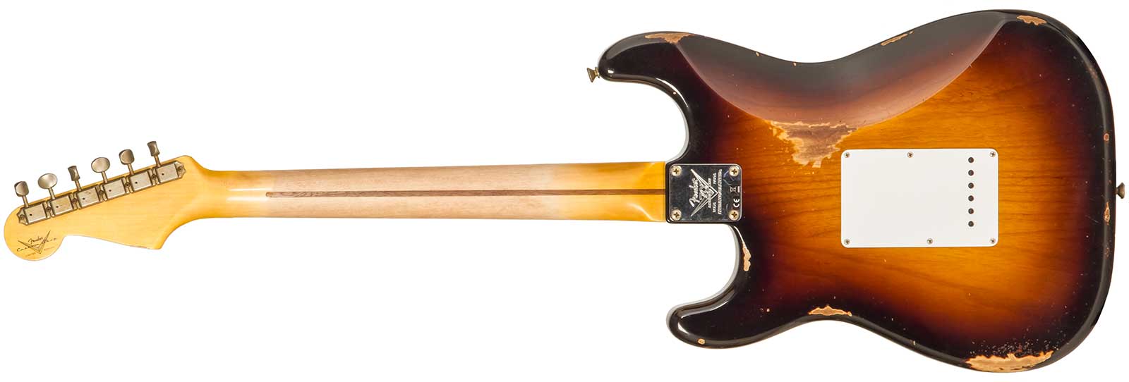 Fender Custom Shop Strat 1954 70th Anniv. 3s Trem Mn #xn4316 - Relic Wide Fade 2-color Sunburst - Guitare Électrique Forme Str - Variation 1