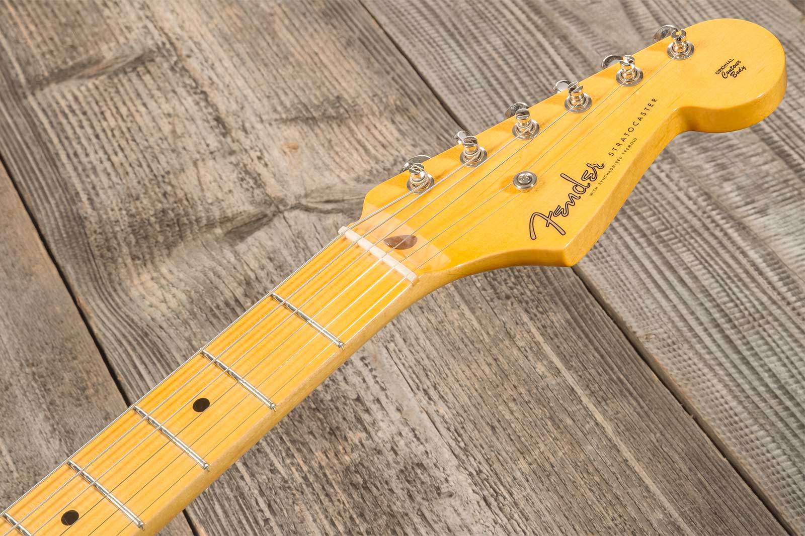 Fender Custom Shop Strat 1954 70th Anniv. 3s Trem Mn #xn4356 - Closet Classic Wide Fade 2-color Sunburst - Guitare Électrique Forme Str - Variation 8