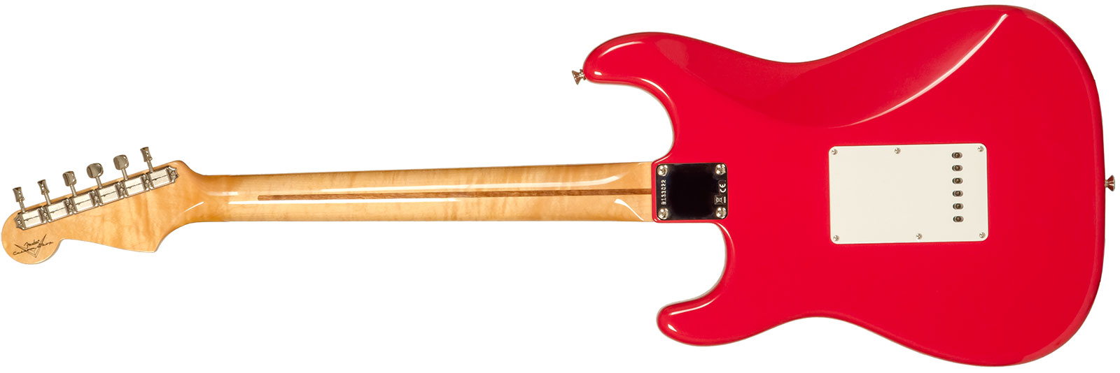 Fender Custom Shop Strat 1956 3s Trem Mn #r133022 - Nos Fiesta Red - Guitare Électrique Forme Str - Variation 1