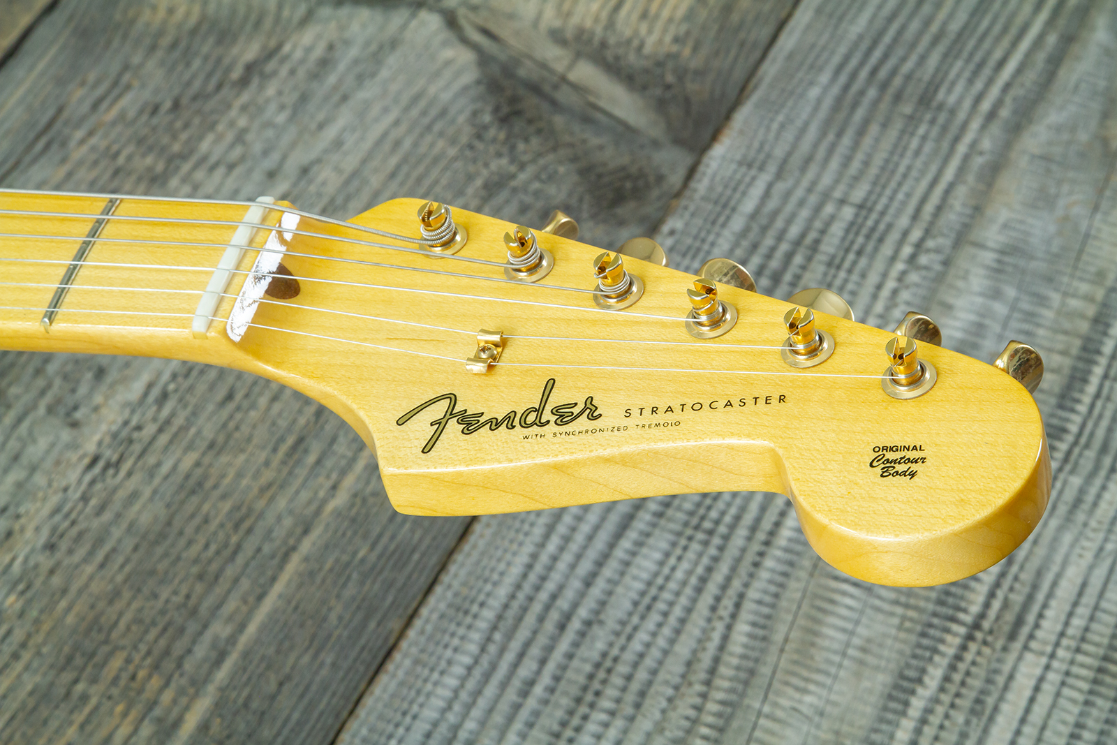 Fender Custom Shop Strat 1957 Vintage Custom 3s Trem Mn #r145062 - Time Capsule Sherwood Green Metallic - Guitare Électrique Forme Str - Variation 8