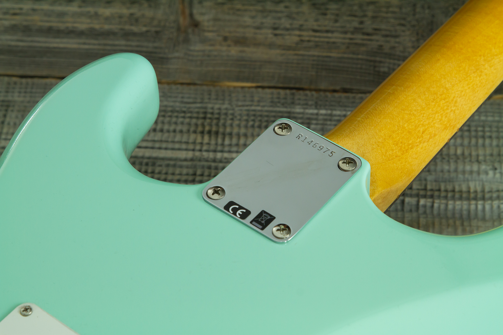 Fender Custom Shop Strat 1959 Vintage Custom 3s Trem Rw #r146975 - Time Capsule Faded Surf Green - Guitare Électrique Forme Str - Variation 9