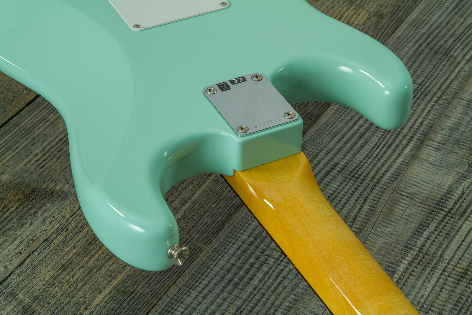 Fender Custom Shop Strat 1959 Vintage Custom 3s Trem Rw #r146975 - Time Capsule Faded Surf Green - Guitare Électrique Forme Str - Variation 7