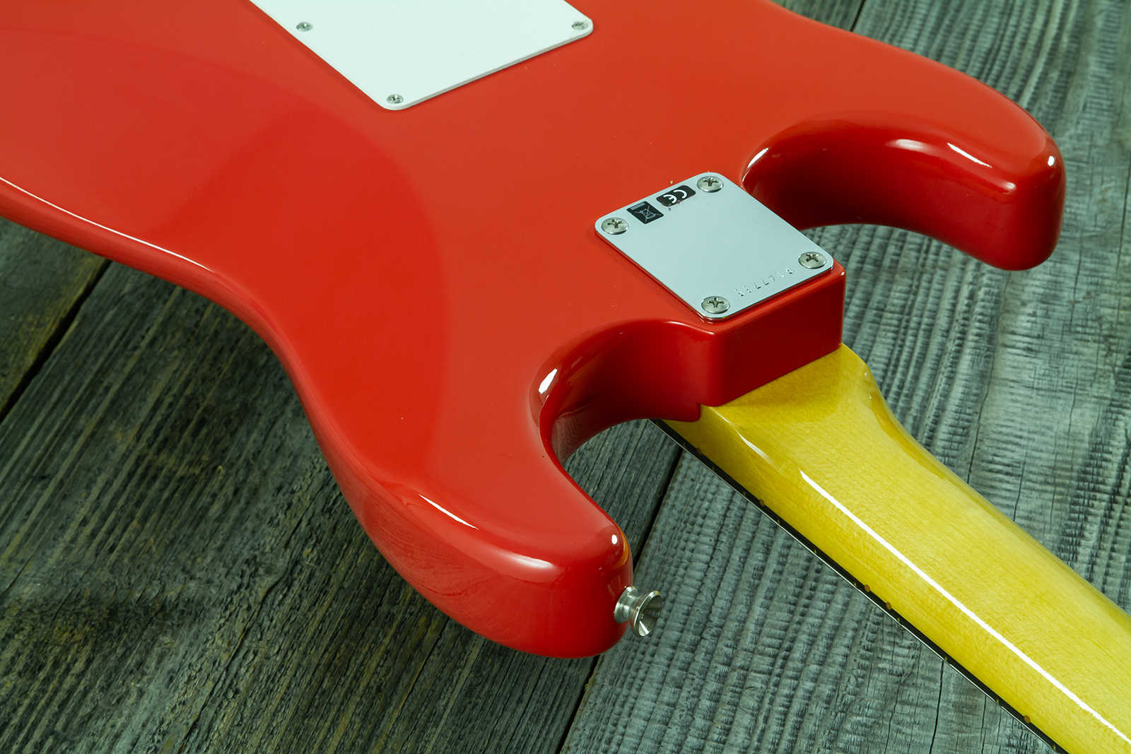 Fender Custom Shop Strat 1959 Vintage Custom 3s Trem Rw #r147785 - Time Capsule Fiesta Red - Guitare Électrique Forme Str - Variation 18