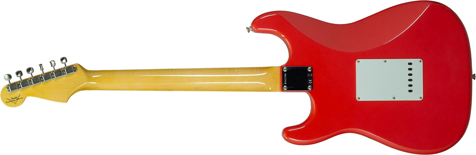 Fender Custom Shop Strat 1959 Vintage Custom 3s Trem Rw #r147785 - Time Capsule Fiesta Red - Guitare Électrique Forme Str - Variation 2