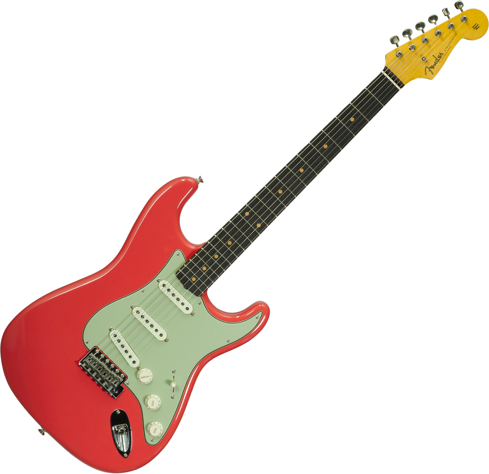 Fender Custom Shop Strat 1959 Vintage Custom 3s Trem Rw #r148219 - Time Capsule Fiesta Red - Guitare Électrique Forme Str - Variation 1