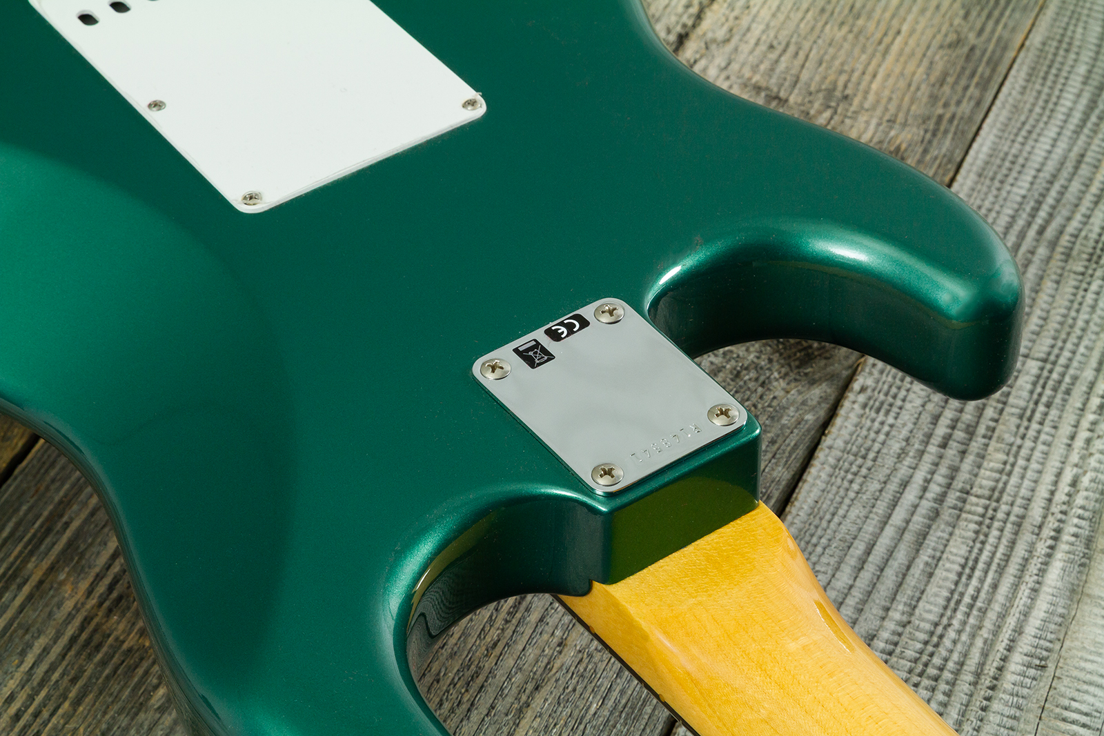 Fender Custom Shop Strat 1959 Vintage Custom 3s Trem Rw #r148541 - Time Capsule Sherwood Green Metallic - Guitare Électrique Forme Str - Variation 9