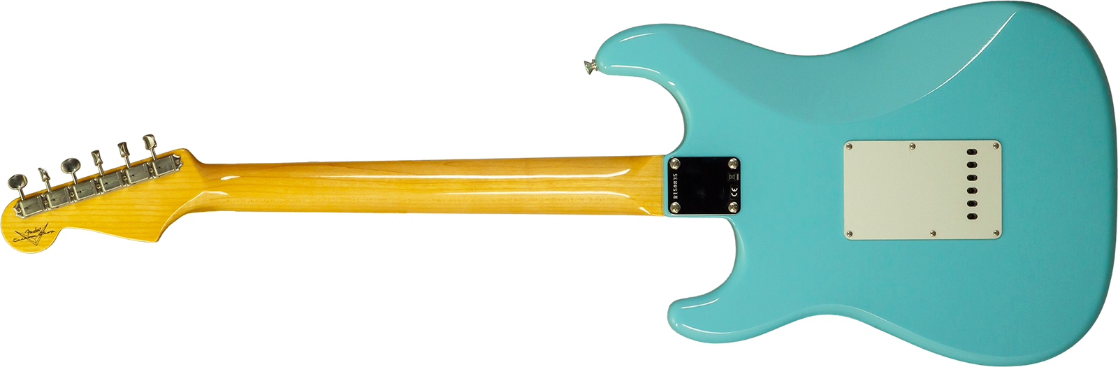 Fender Custom Shop Strat 1959 Vintage Custom 3s Trem Rw #r150835 - Time Capsule Daphne Blue - Guitare Électrique Forme Str - Variation 1