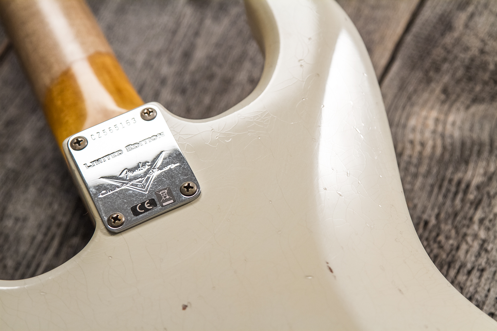 Fender Custom Shop Strat 1962/63 3s Trem Rw - Journeyman Relic Olympic White - Guitare Électrique Forme Str - Variation 6