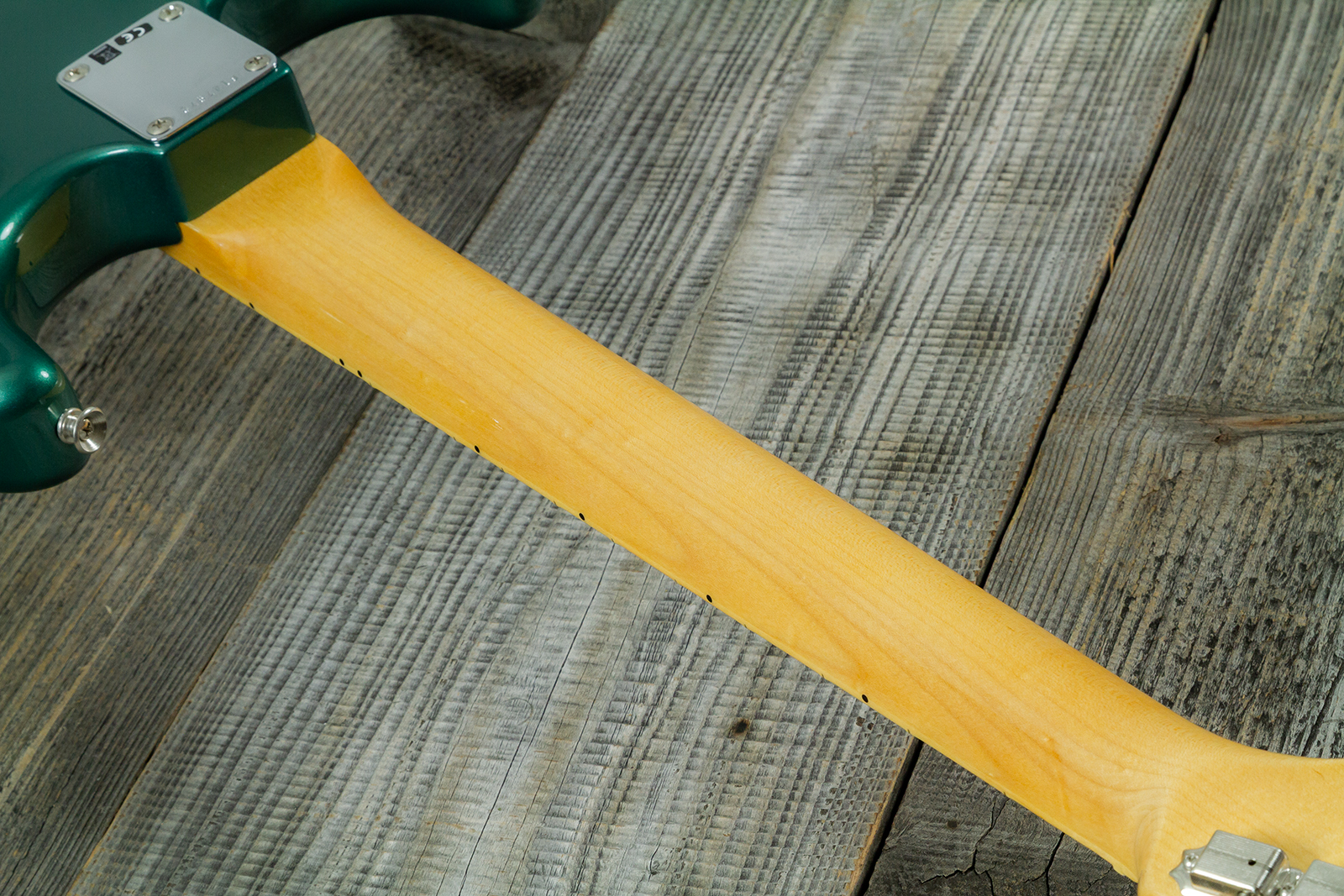 Fender Custom Shop Strat 1962 Vintage Custom 3s Trem Mn - Time Capsule Sherwood Green Metallic - Guitare Électrique Forme Str - Variation 9