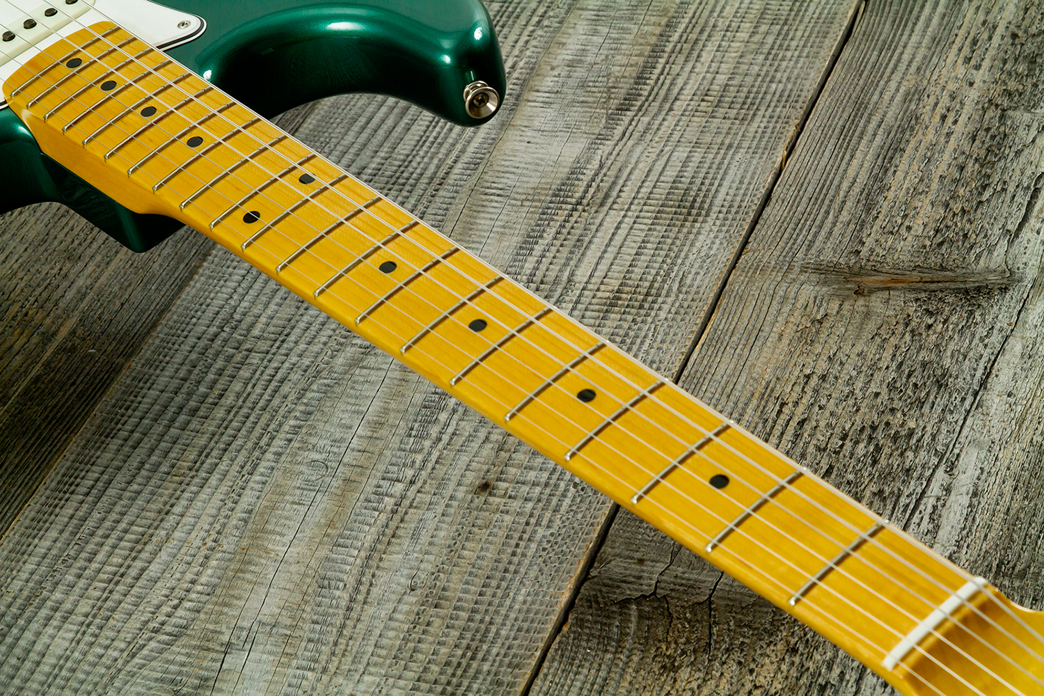 Fender Custom Shop Strat 1962 Vintage Custom 3s Trem Mn - Time Capsule Sherwood Green Metallic - Guitare Électrique Forme Str - Variation 16