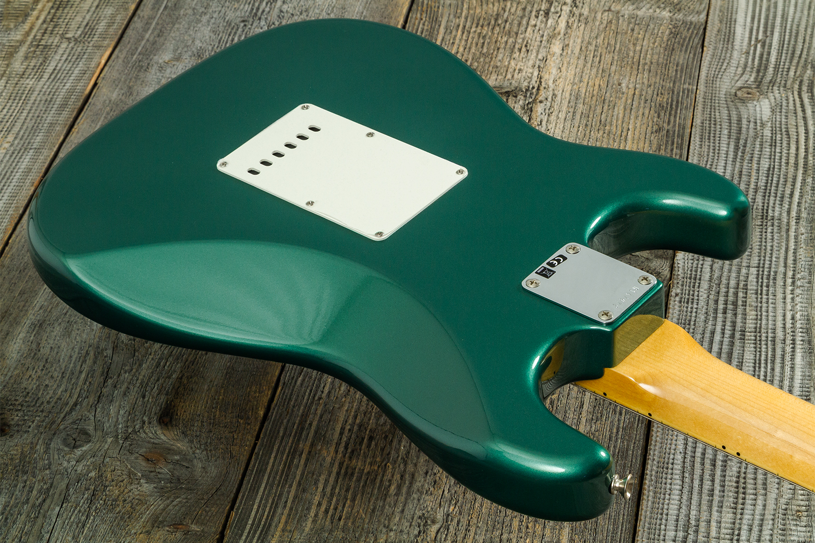Fender Custom Shop Strat 1962 Vintage Custom 3s Trem Mn - Time Capsule Sherwood Green Metallic - Guitare Électrique Forme Str - Variation 7