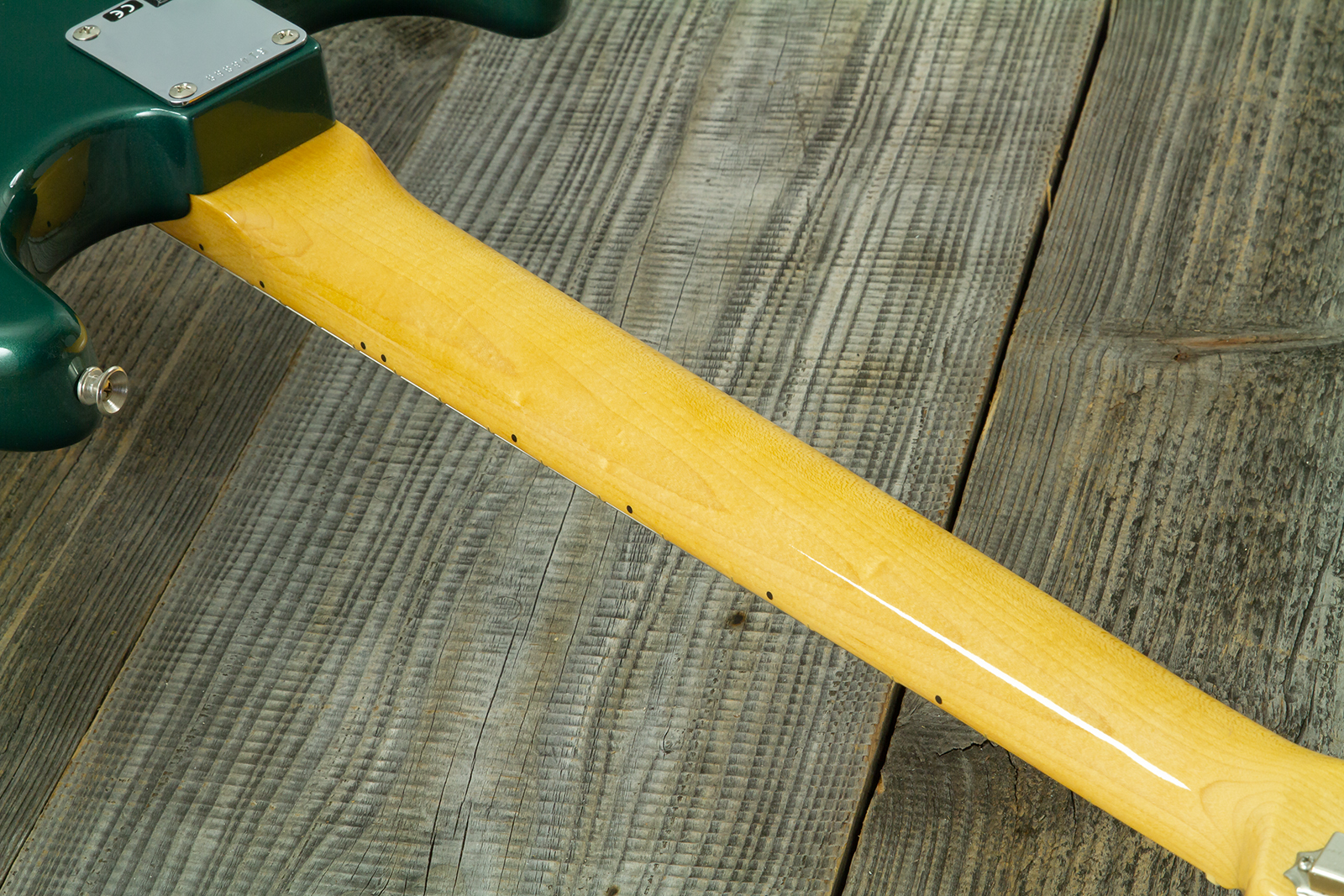 Fender Custom Shop Strat 1962 Vintage Custom 3s Trem Mn #r146869 - Time Capsule Sherwood Green Metallic - Guitare Électrique Forme Str - Variation 9