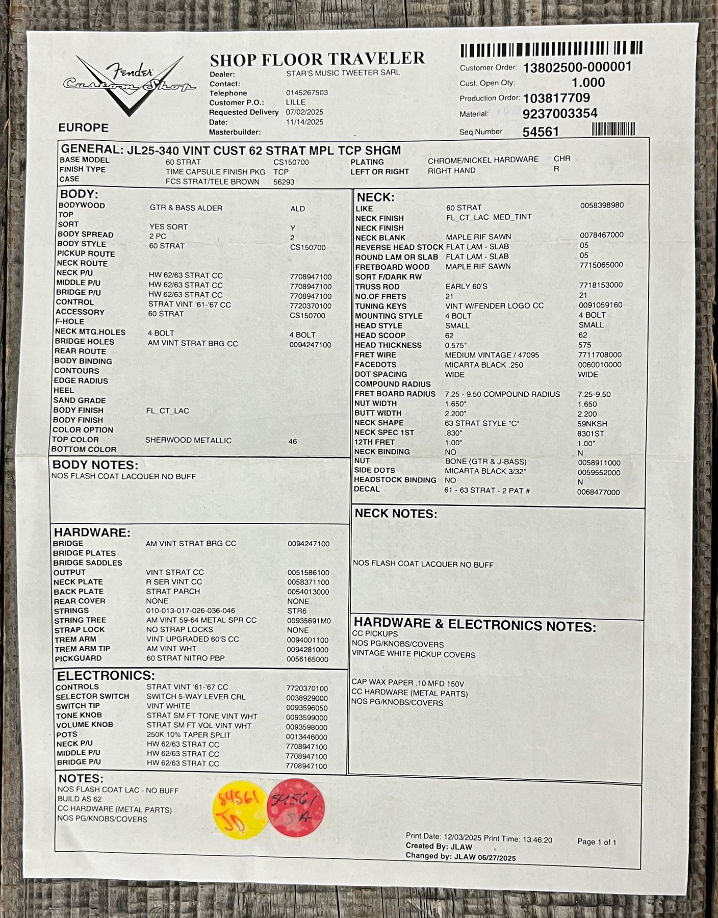 Fender Custom Shop Strat 1962 Vintage Custom 3s Trem Mn #r146869 - Time Capsule Sherwood Green Metallic - Guitare Électrique Forme Str - Variation 11