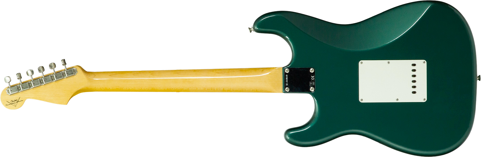 Fender Custom Shop Strat 1962 Vintage Custom 3s Trem Mn #r146869 - Time Capsule Sherwood Green Metallic - Guitare Électrique Forme Str - Variation 1