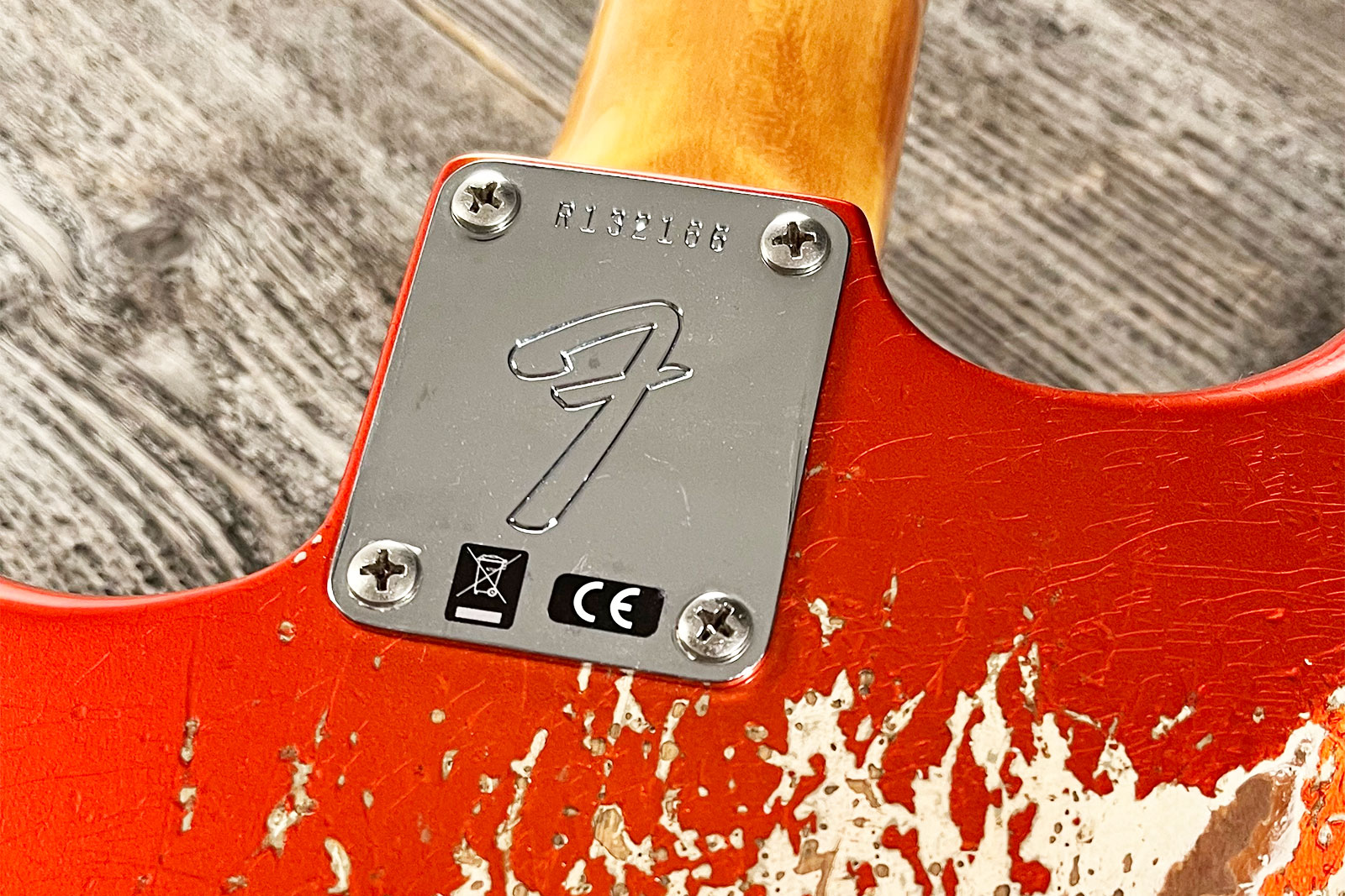 Fender Custom Shop Strat 1969 3s Trem Rw #r132166 - Heavy Relic Candy Tangerine - Guitare Électrique Forme Str - Variation 9