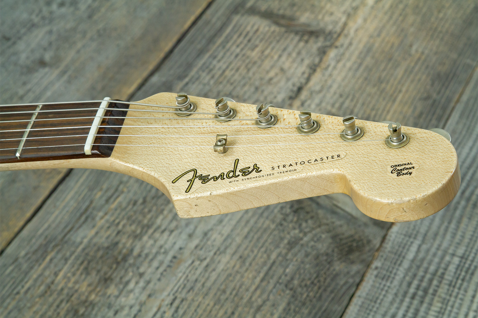 Fender Custom Shop Strat 60s Mb A.hicks 3s Trem Rw #4681 #ah0416 - Relic 3-color Sunburst - Guitare Électrique Forme Str - Variation 7