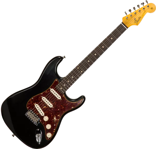 Guitare électrique solid body Fender Custom Shop Postmodern Stratocaster - Journeyman relic aged black